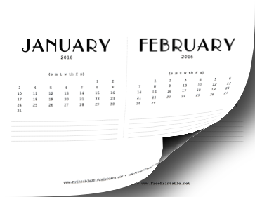 2016 CD Case Calendar Calendar