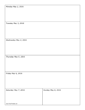 05/02/2016 Weekly Calendar-portrait Calendar