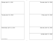 04/11/2016 Weekly Calendar-landscape calendar