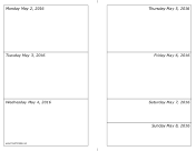 05/02/2016 Weekly Calendar-landscape calendar