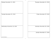 11/21/2016 Weekly Calendar-landscape calendar