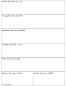 11/28/2016 Weekly Calendar-portrait calendar