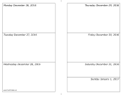 12/26/2016 Weekly Calendar-landscape calendar