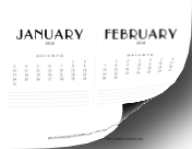 2016 CD Case Calendar calendar