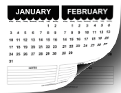 2016 Cute Scallop Calendar calendar